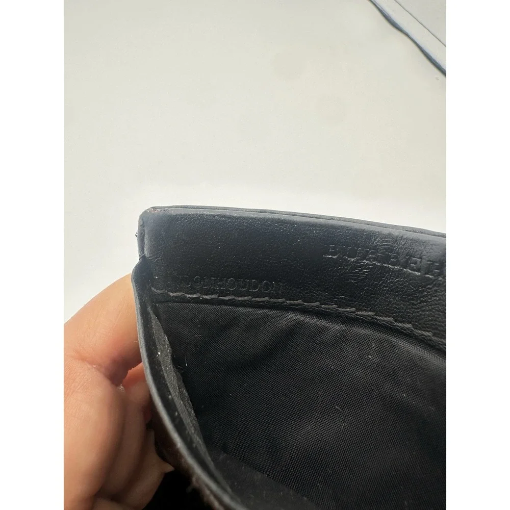 Burberry‎ check-pattern clip card holder / wallet